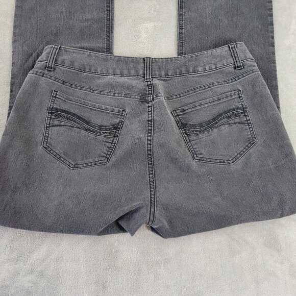 Riders By Lee Womens Jeans 16W Plus Boot Cut Muted Black Denim Zip Fly BOO6E - Picture 6 of 10